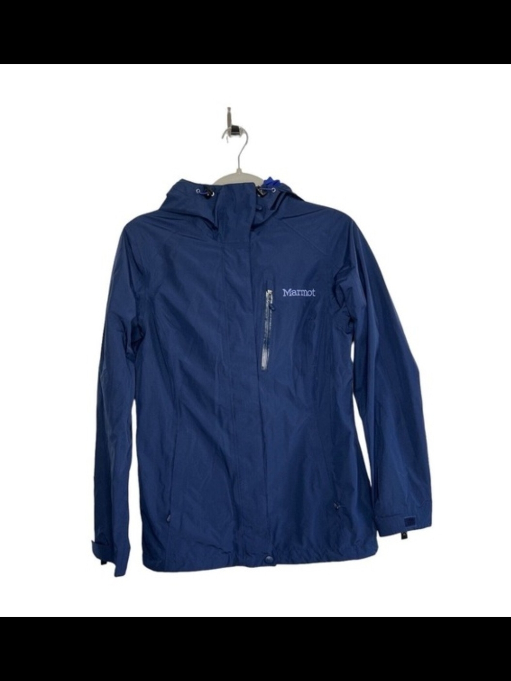 Marmot Navy Women Waterproof Hooded Jacket